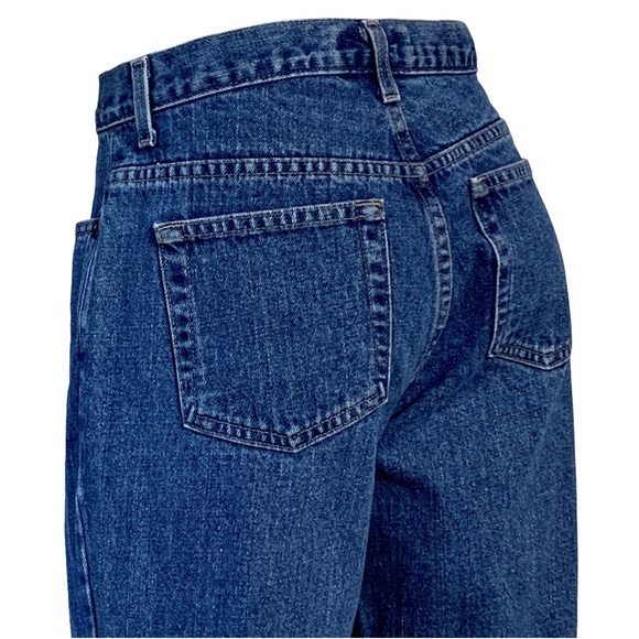 LONDONJEAN boyfriend medium wash high waisted straight leg jeans - Picture 4 of 13